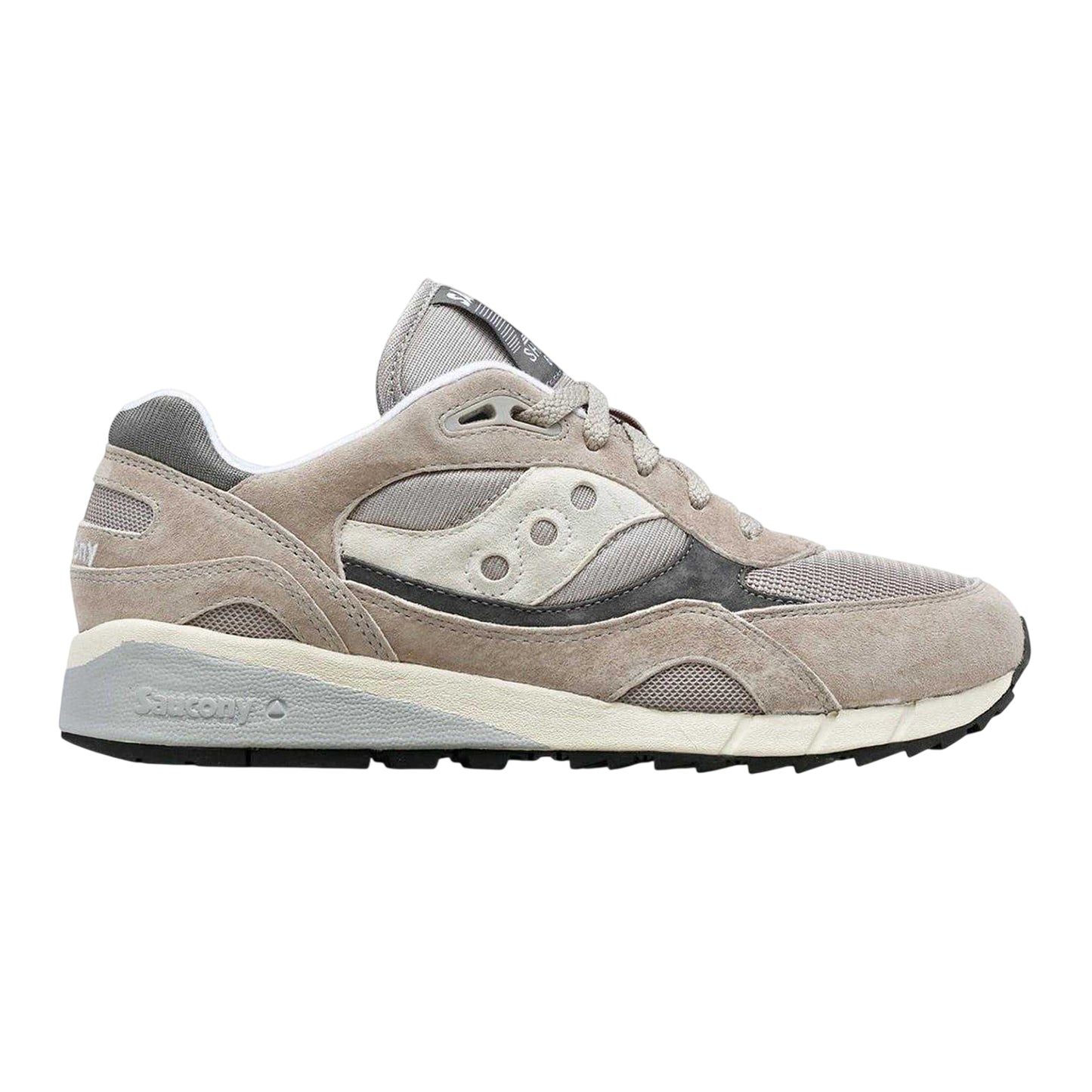 Grey - Front - Saucony Mens Shadow 6000 Suede Shoes