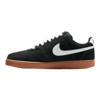 Black-White-Gum - Back - Nike Mens Court Vision Trainers