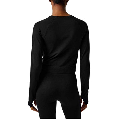 Black - Back - Everlast Womens-Ladies Raglan Crop T-Shirt
