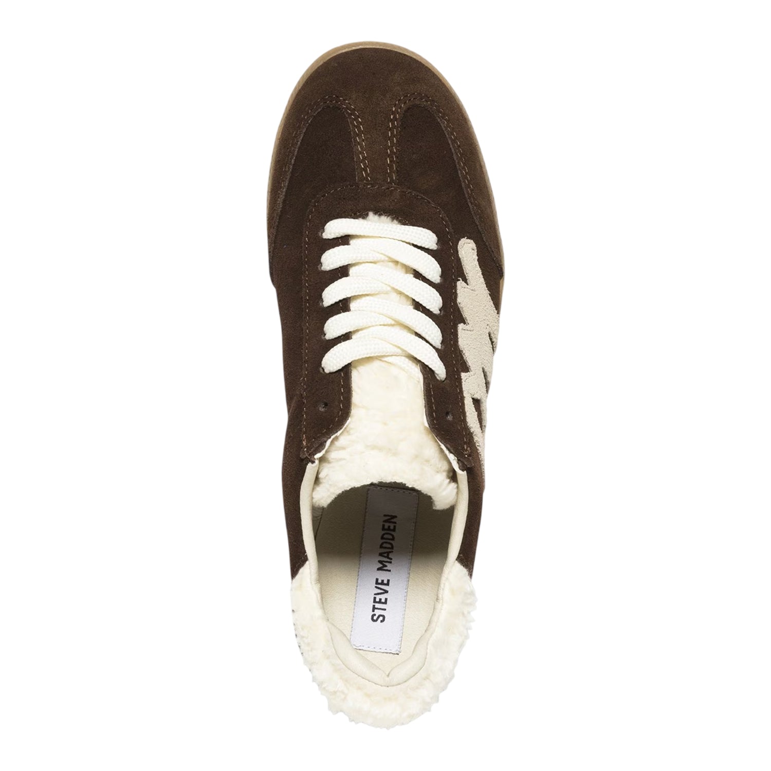 Dark Brown - Lifestyle - Steve Madden Womens-Ladies Elora Suede Trainers