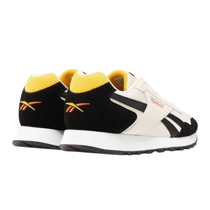 White-Black - Back - Reebok Mens Glide Suede Trainers