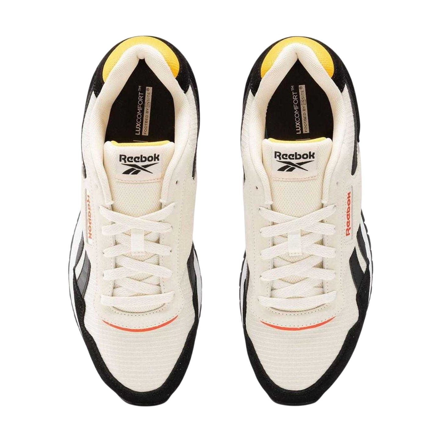 White-Black - Lifestyle - Reebok Mens Glide Suede Trainers