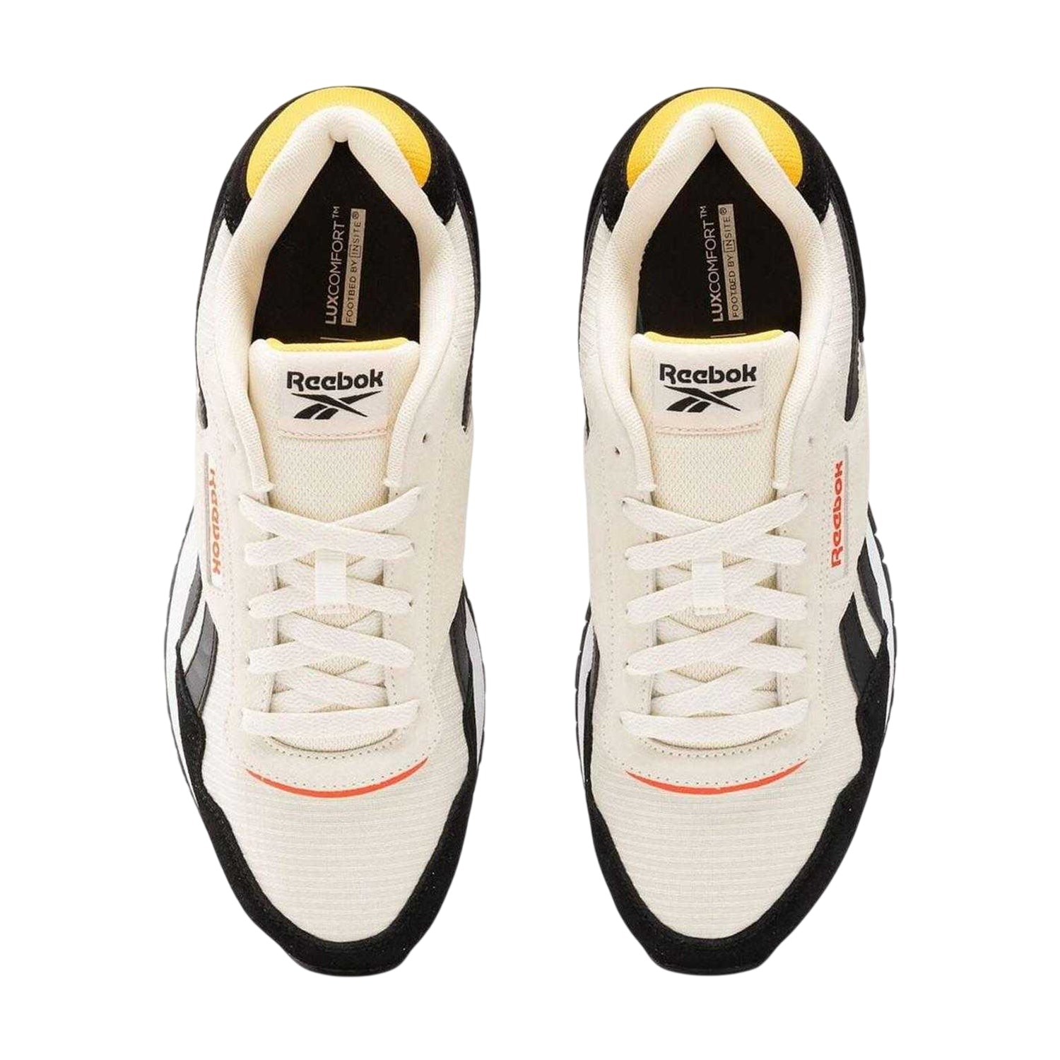 White-Black - Lifestyle - Reebok Mens Glide Suede Trainers