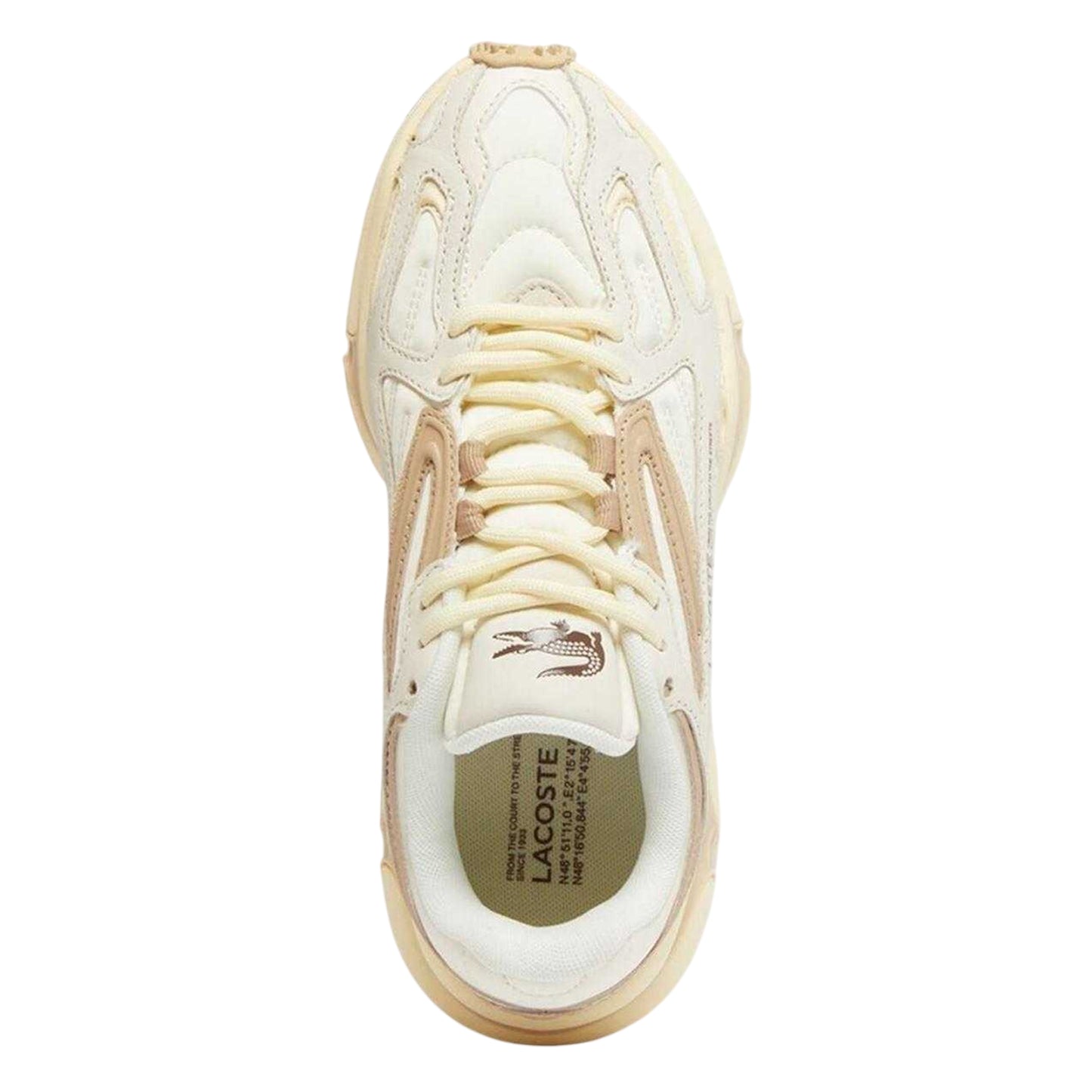 Off White - Lifestyle - Lacoste Womens-Ladies L003 2K24 Leather Trainers