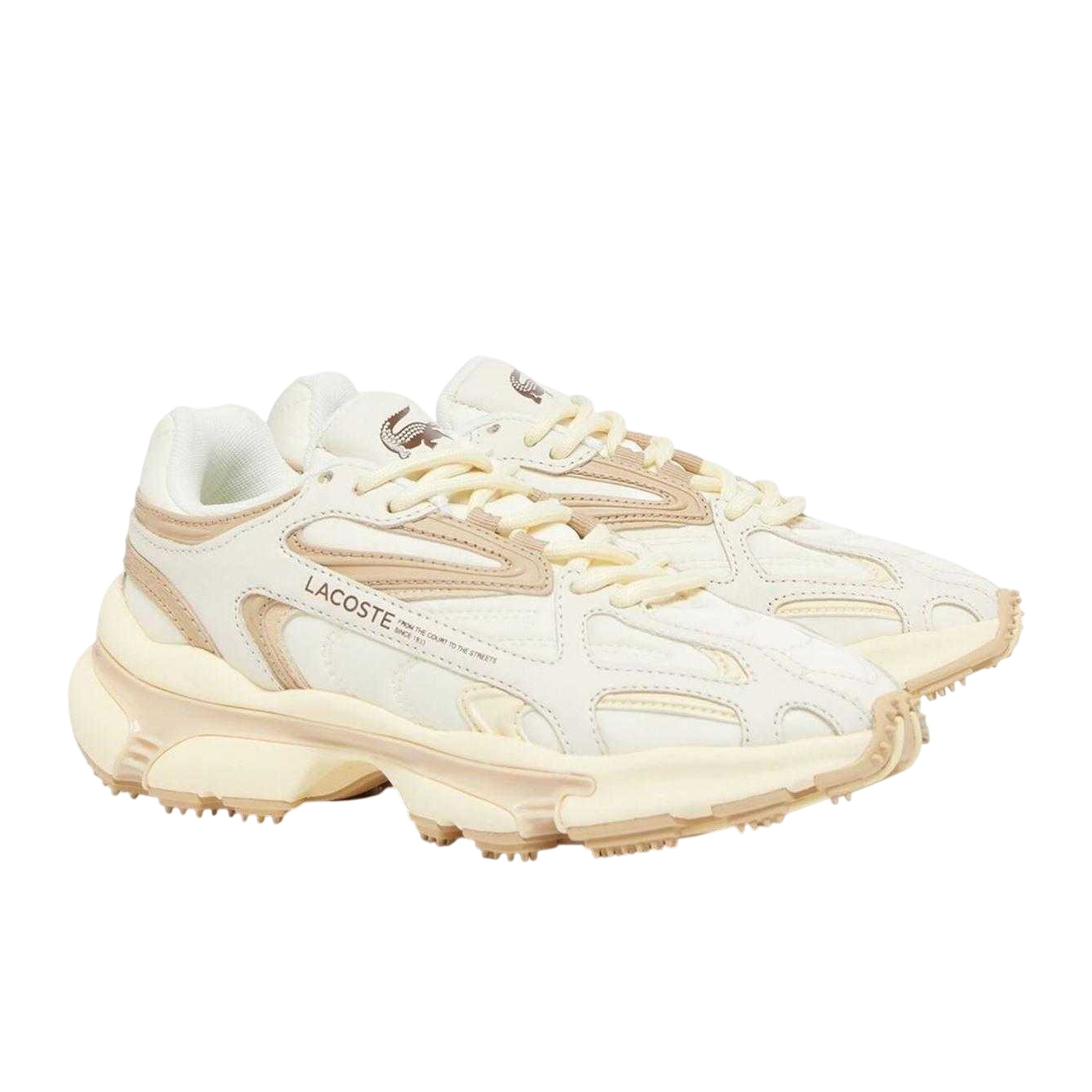 Off White - Front - Lacoste Womens-Ladies L003 2K24 Leather Trainers
