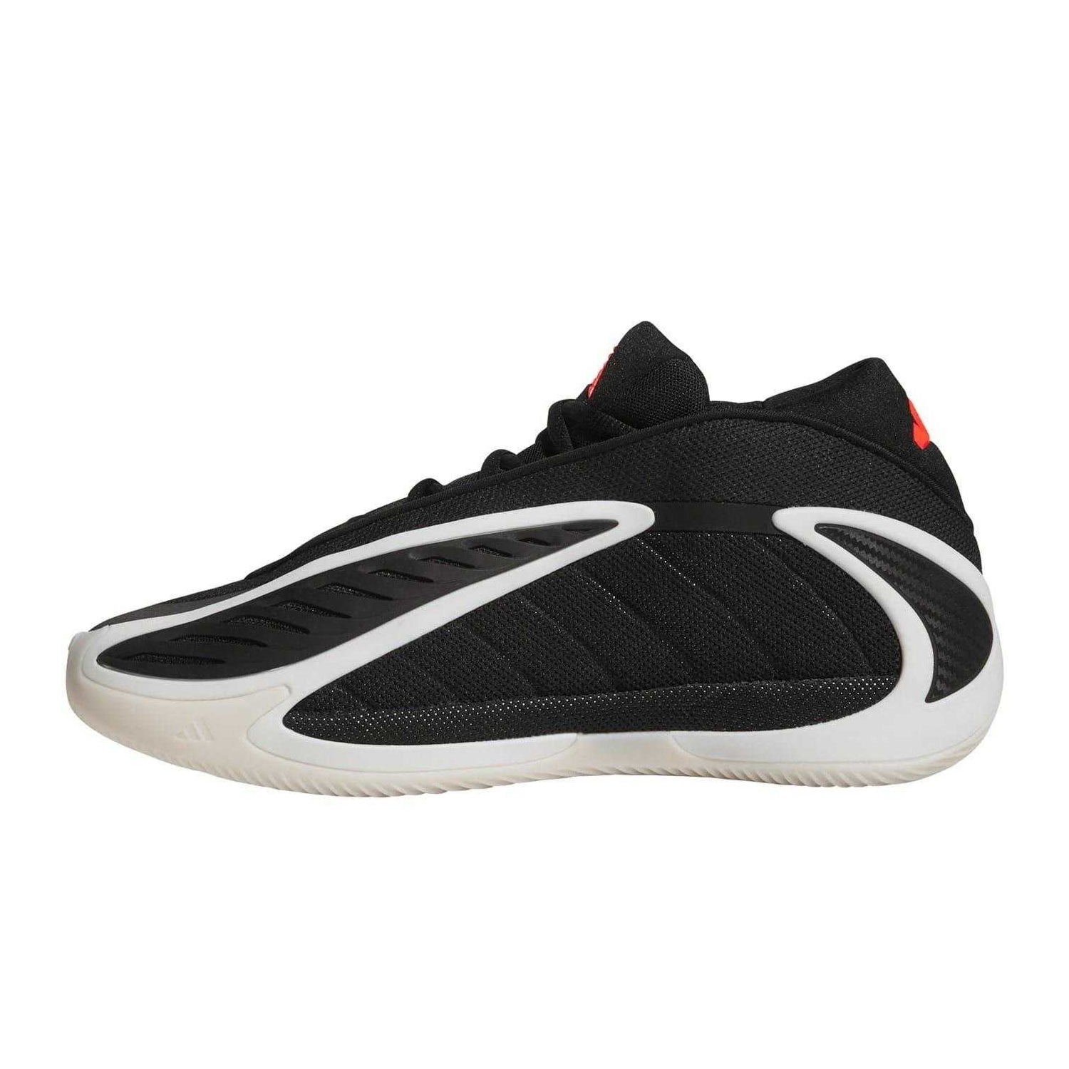 Black-Silver - Side - Adidas Mens Anthony Edwards Mesh Basketball Shoes