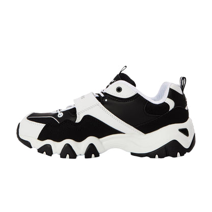 White-Black - Back - Skechers Childrens-Kids D Lites 2 Chunky Flat Trainers