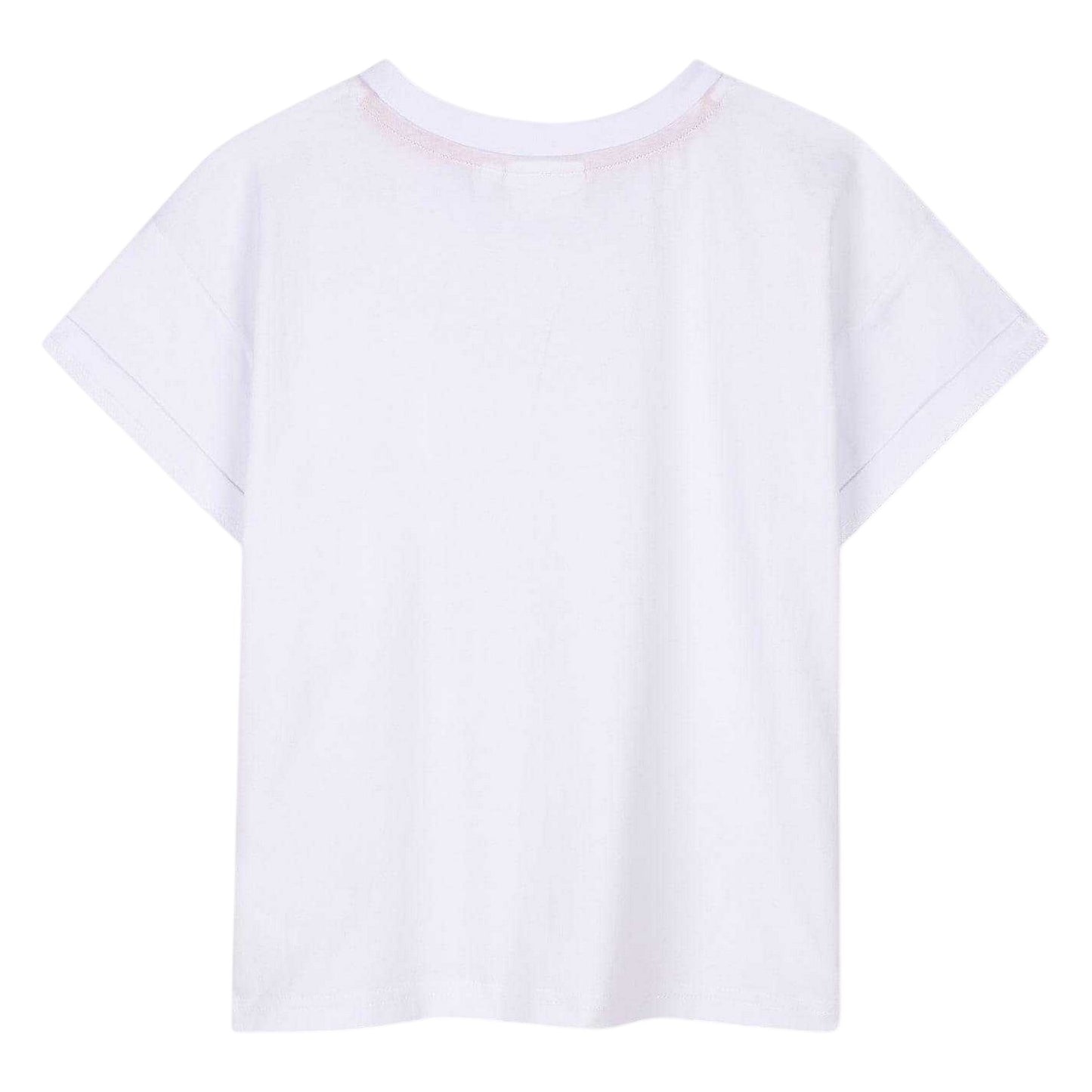 White - Back - Hugo Childrens-Kids Logo Regular T-Shirt