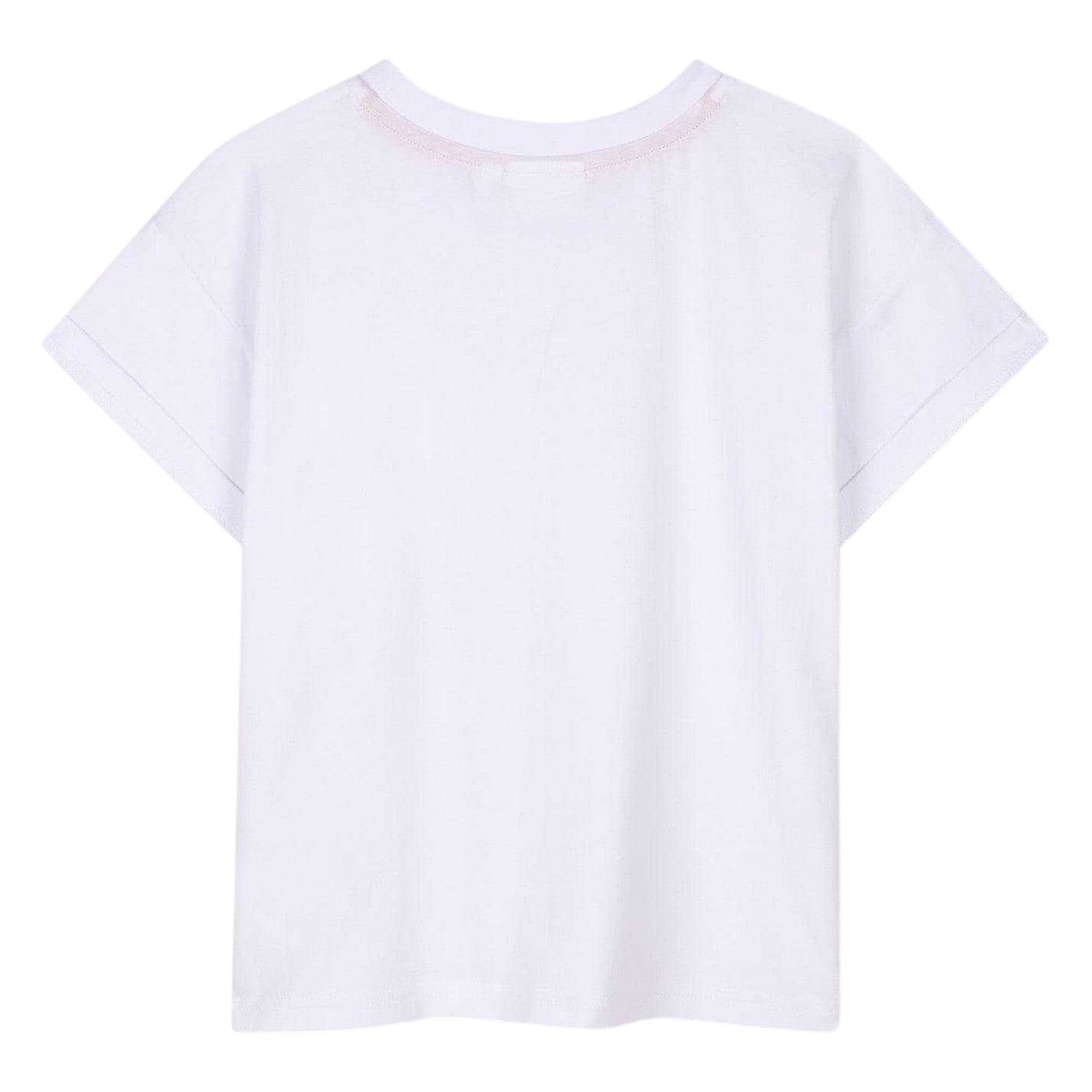 White - Back - Hugo Childrens-Kids Logo Regular T-Shirt