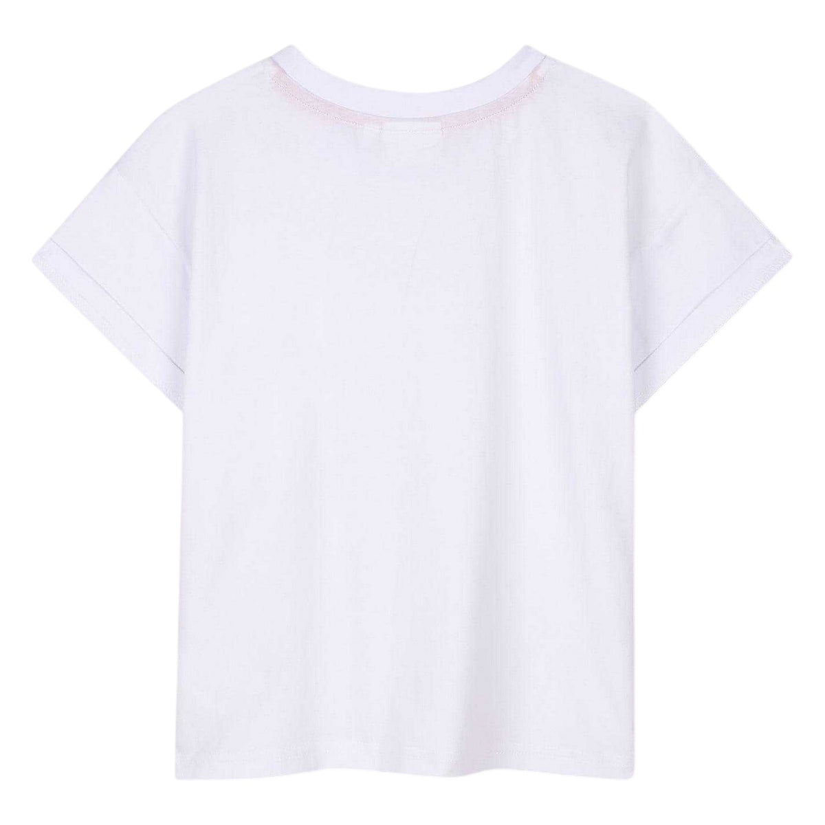 White - Back - Hugo Childrens-Kids Logo Regular T-Shirt