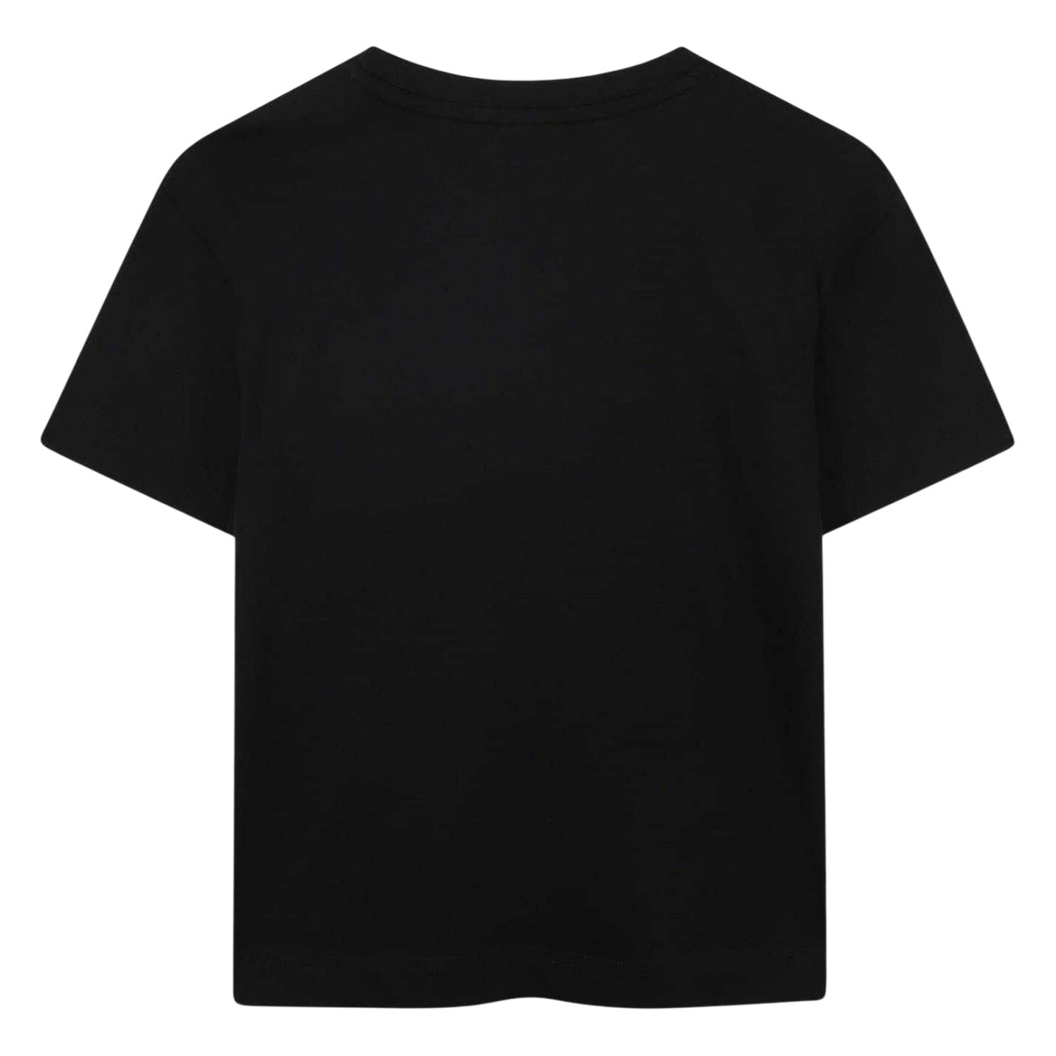 Black - Back - Hugo Childrens-Kids Logo Cotton Logo Regular T-Shirt