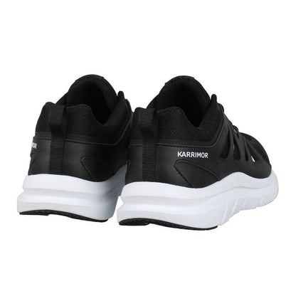 Black-White - Back - Karrimor Mens Impala Leather Flat Trainers