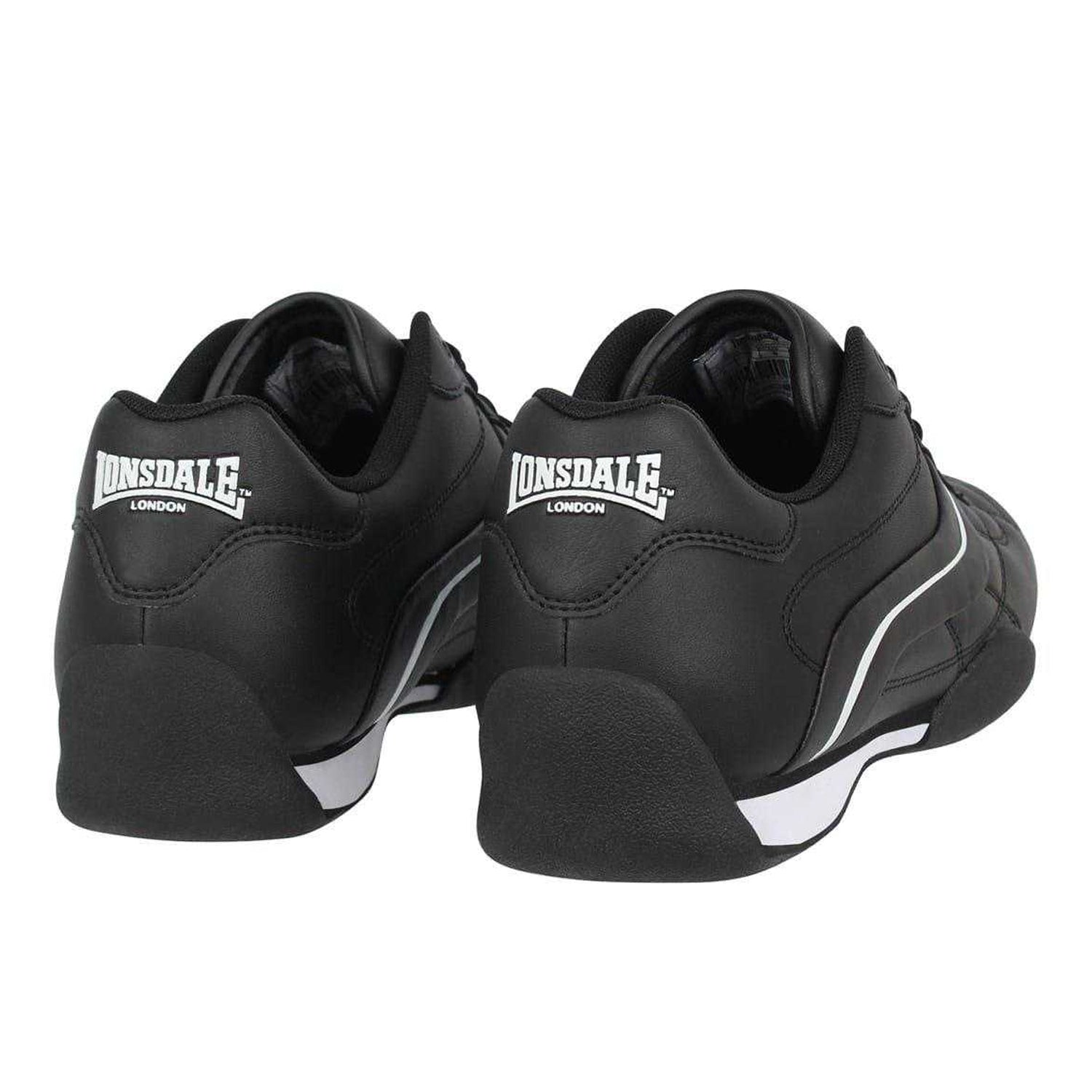 Black - Back - Lonsdale Mens Camden Trainers