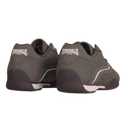 Grey-White - Back - Lonsdale Mens Camden Trainers