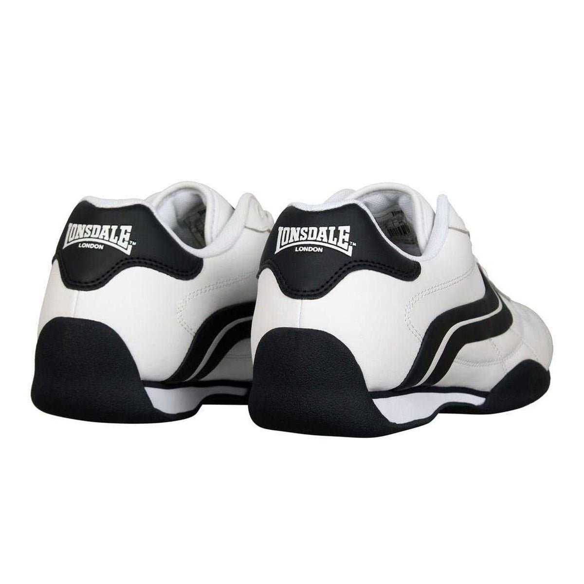 White-Navy - Back - Lonsdale Mens Camden Trainers