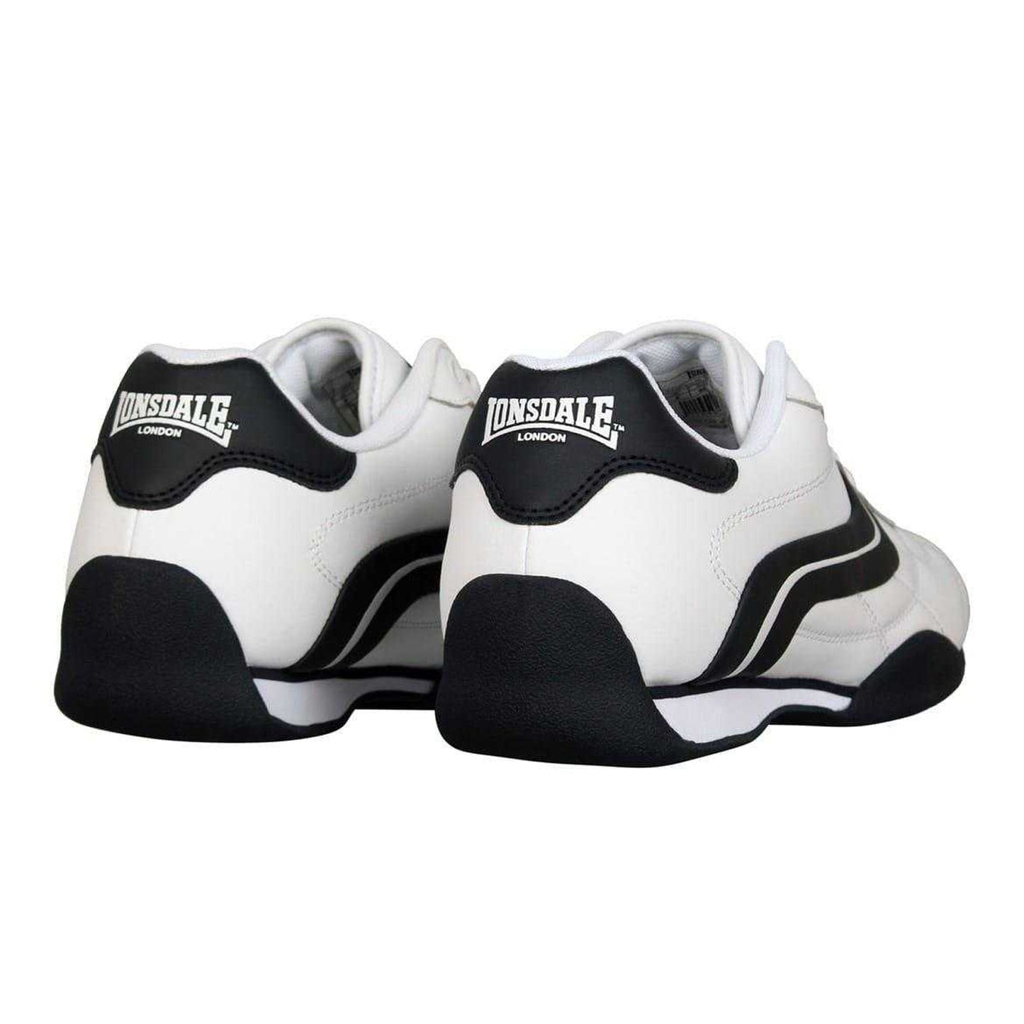 White-Navy - Back - Lonsdale Mens Camden Trainers