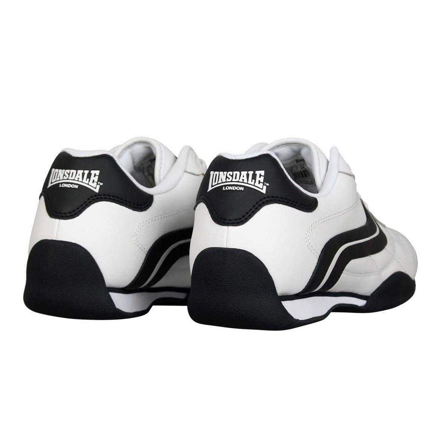 White-Navy - Back - Lonsdale Mens Camden Trainers