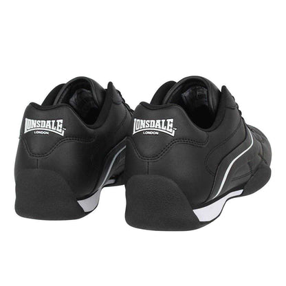 Black-White - Back - Lonsdale Mens Camden Trainers