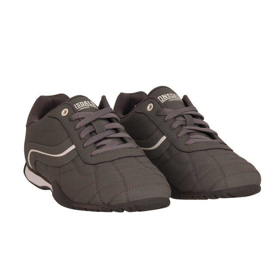 Grey-White - Front - Lonsdale Mens Camden Trainers