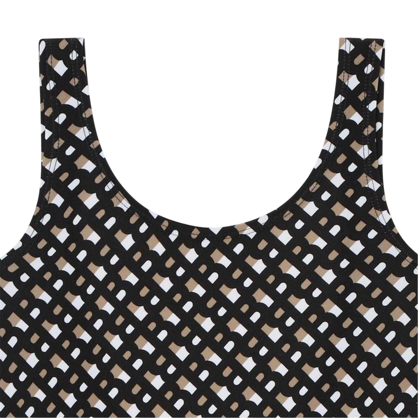 Black-Brown - Side - Boss Childrens-Kids Logo One Piece Swimsuit