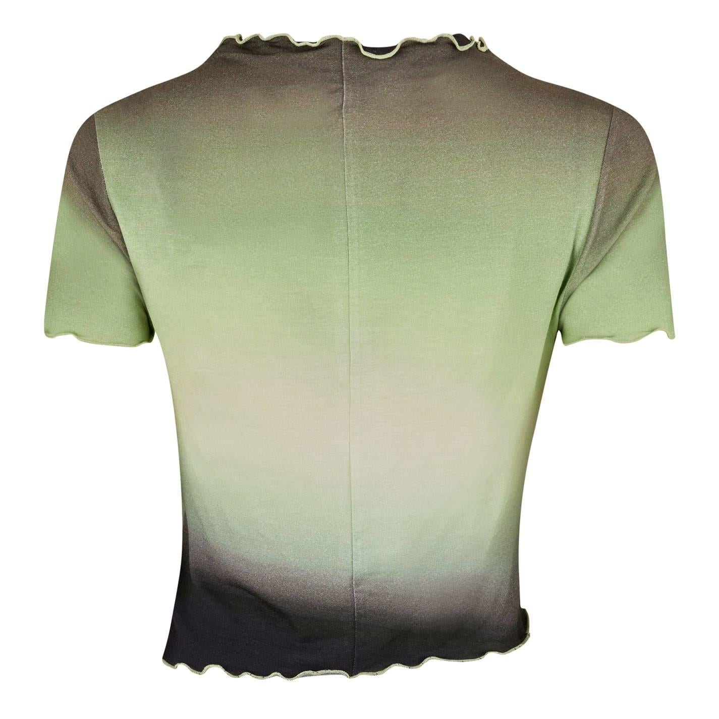 Green - Back - Jack Wills Womens-Ladies Ombre Asymmetric Top
