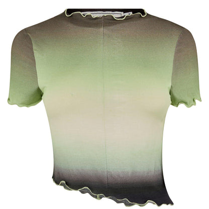 Green - Front - Jack Wills Womens-Ladies Ombre Asymmetric Top