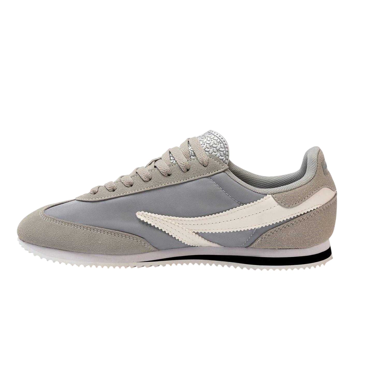 Grey - Back - Donnay Mens Retro Logo Trainers
