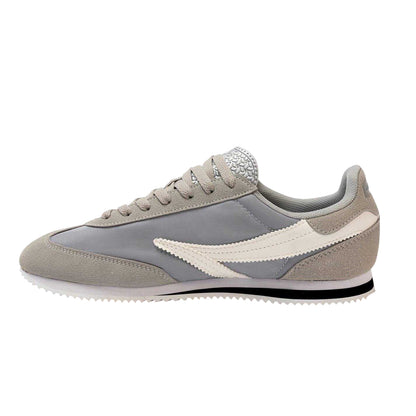 Grey - Back - Donnay Mens Retro Logo Trainers