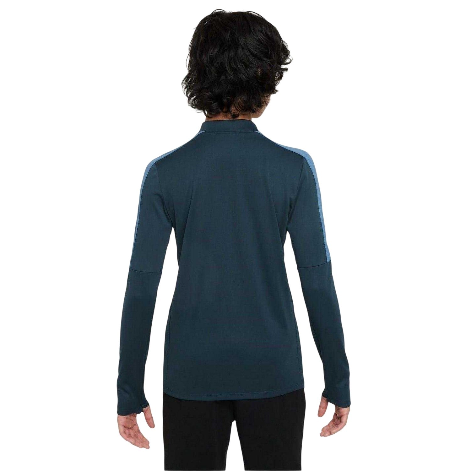 Navy-Aegean Blue - Back - Nike Childrens-Kids Regular Long-Sleeved Drill Top