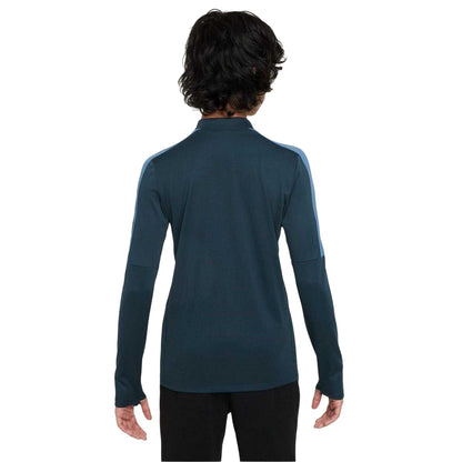 Navy-Aegean Blue - Back - Nike Childrens-Kids Regular Long-Sleeved Drill Top