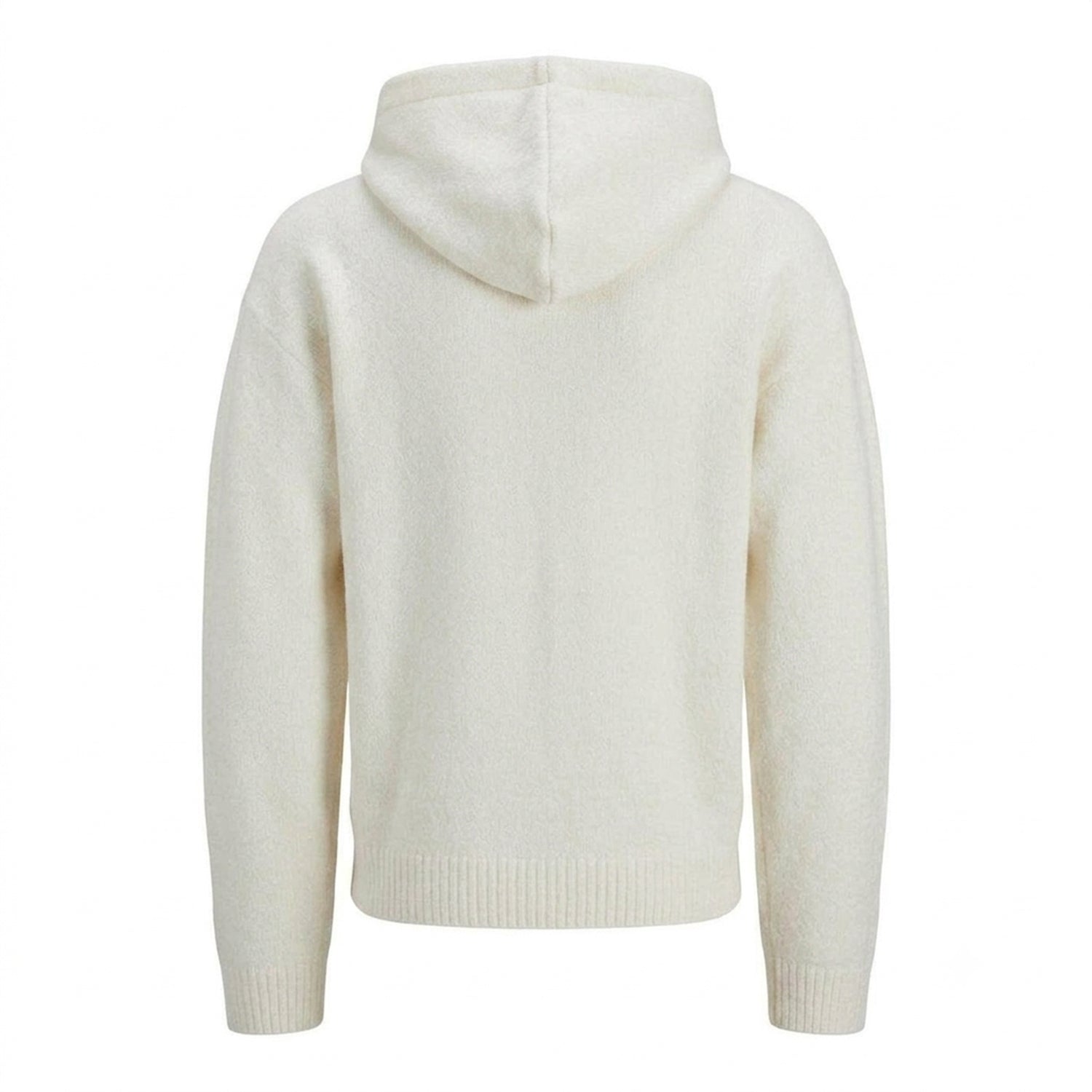 Sea Salt - Back - Jack And Jones Mens Knitted Regular Hoodie