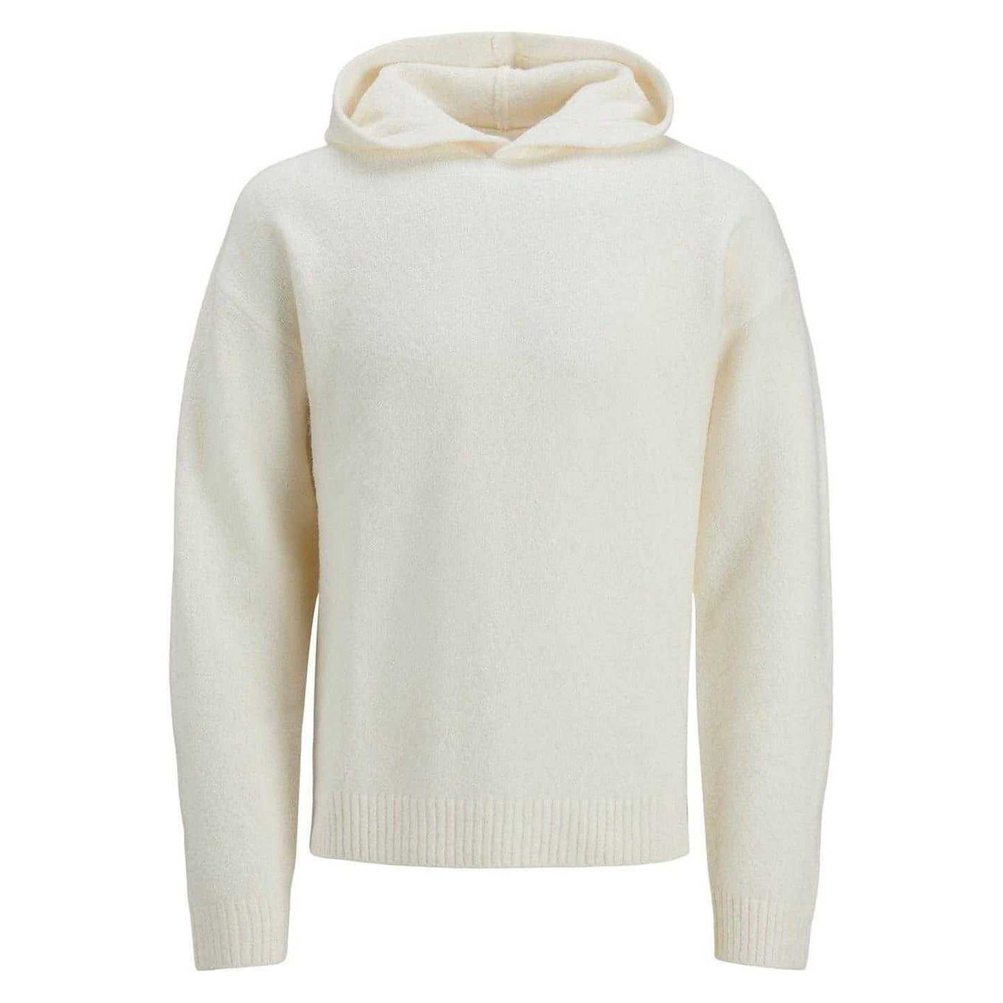 Sea Salt - Front - Jack And Jones Mens Knitted Regular Hoodie