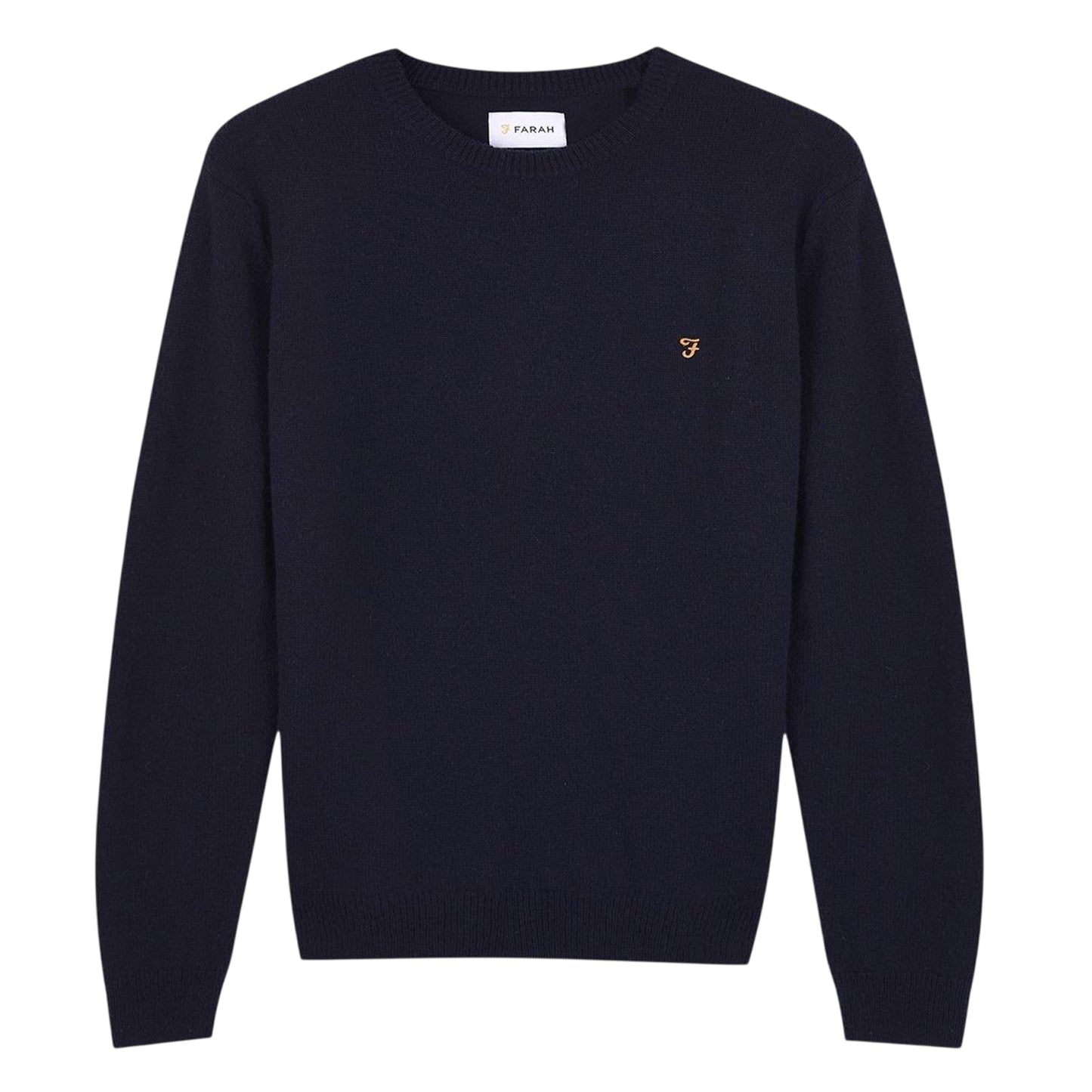 True Navy - Front - Farah Mens Logo Cotton Sweatshirt