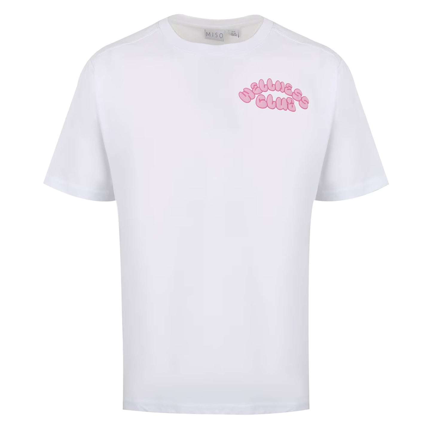Cherry Pink - Front - Miso Womens-Ladies Lettering Back Print Regular T-Shirt