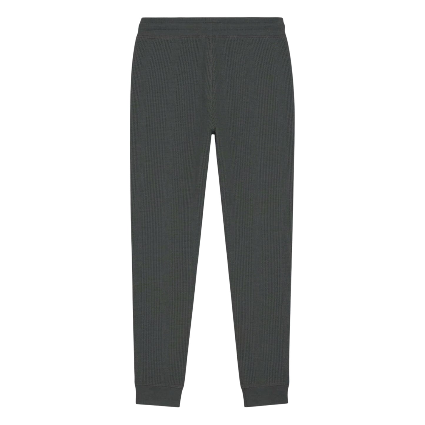 Green - Back - Boss Mens Waffle Plain Jogging Bottoms