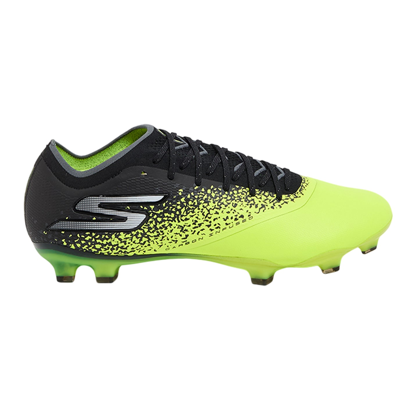 Yellow-Black - Front - Skechers Mens Razor Elite Firm Ground Football Boots
