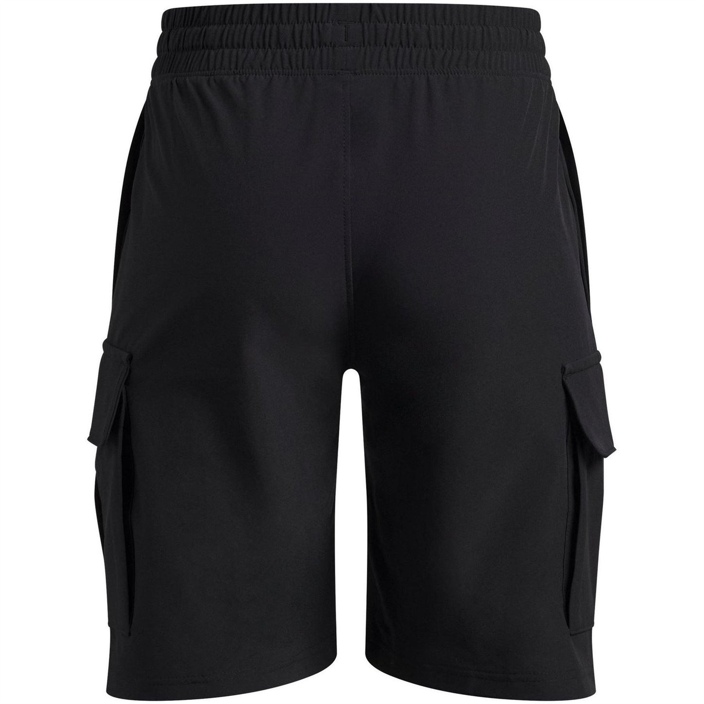 Black - Back - Under Armour Boys Vibe Woven Cargo Shorts