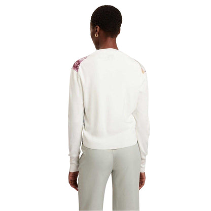 Ivory - Back - Ted Baker Womens-Ladies Floral Woven Cardigan