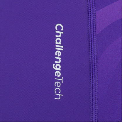 Purple - Pack Shot - Slazenger Womens-Ladies Wave Pattern One Piece Swimsuit