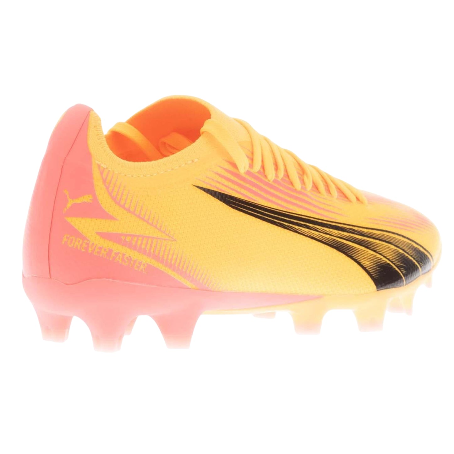 Orange - Back - Puma Womens-Ladies Ultra Match FG-AG Football Boots
