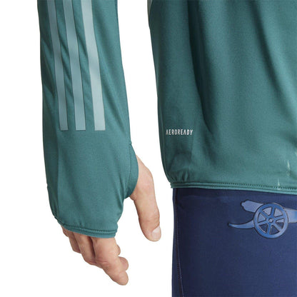 Green - Lifestyle - Adidas Mens Tiro 23 Arsenal FC Zip Neck Track Top