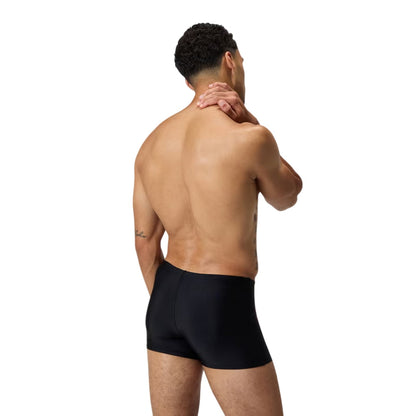 Black-Cobalt - Back - Speedo Mens Graphic Print Swim Shorts