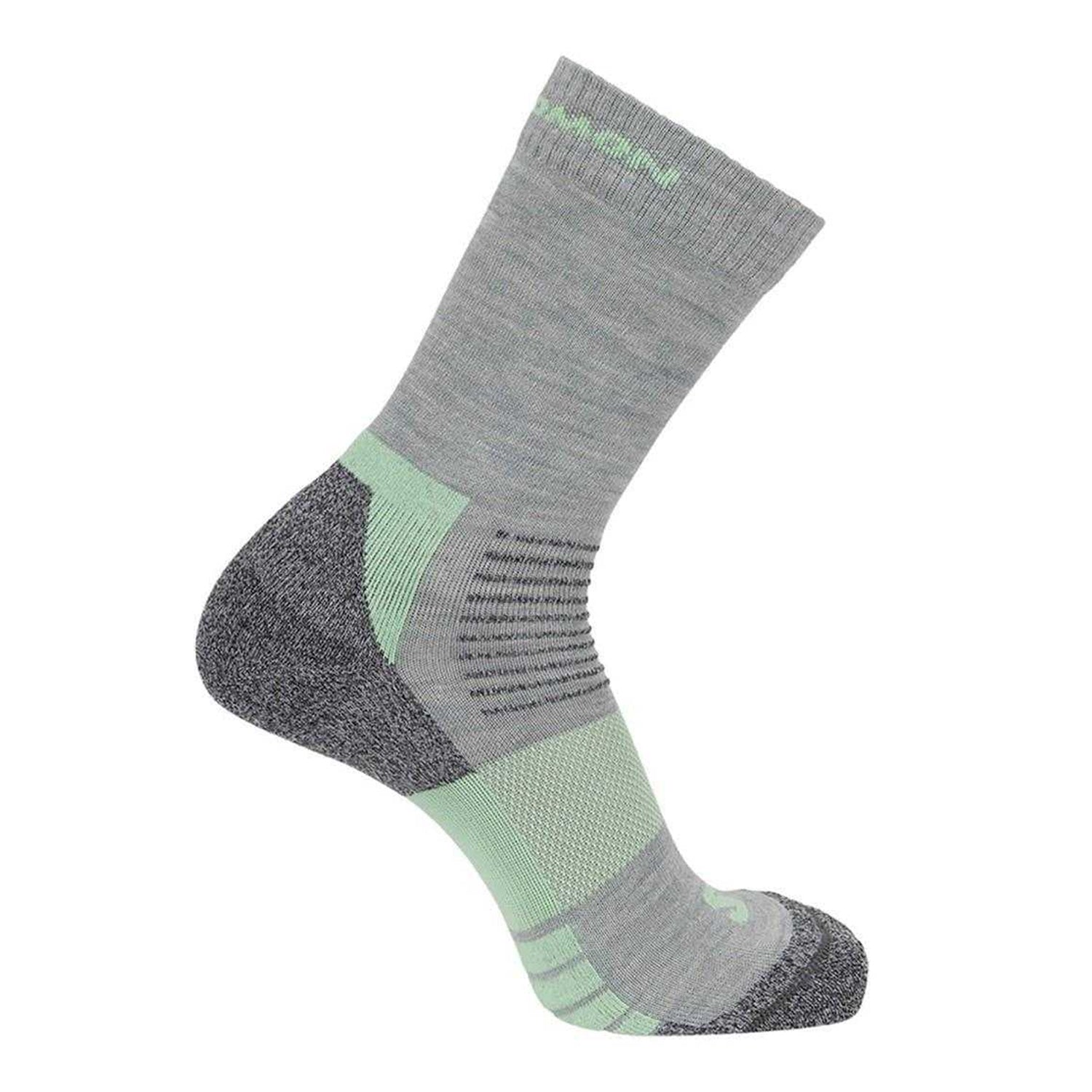 Grey-Green - Back - Salomon Womens-Ladies Merino Wool Crew Socks (Pack of 2)