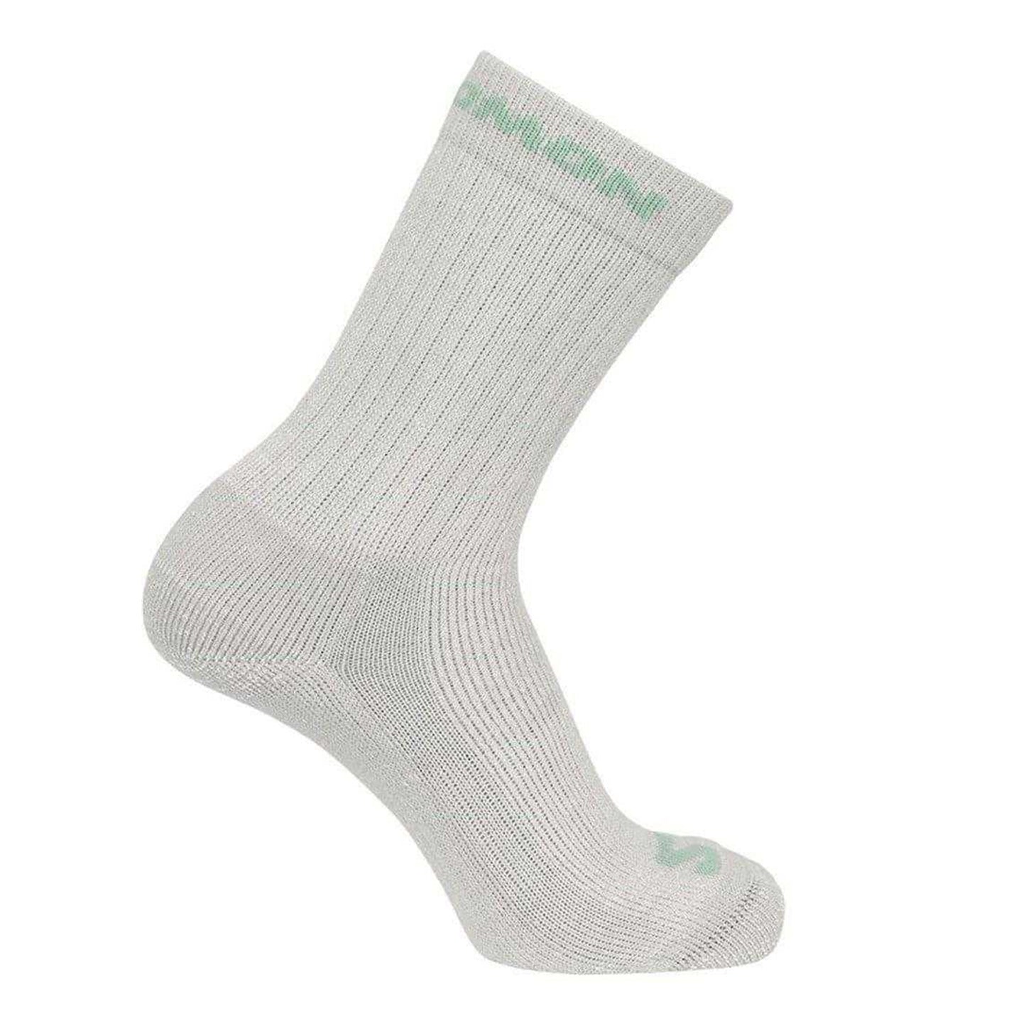 Grey-Green - Back - Salomon Womens-Ladies Heavyweight Crew Socks (Pack of 2)