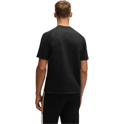 Black - Back - Boss Mens Colour Block Regular T-Shirt