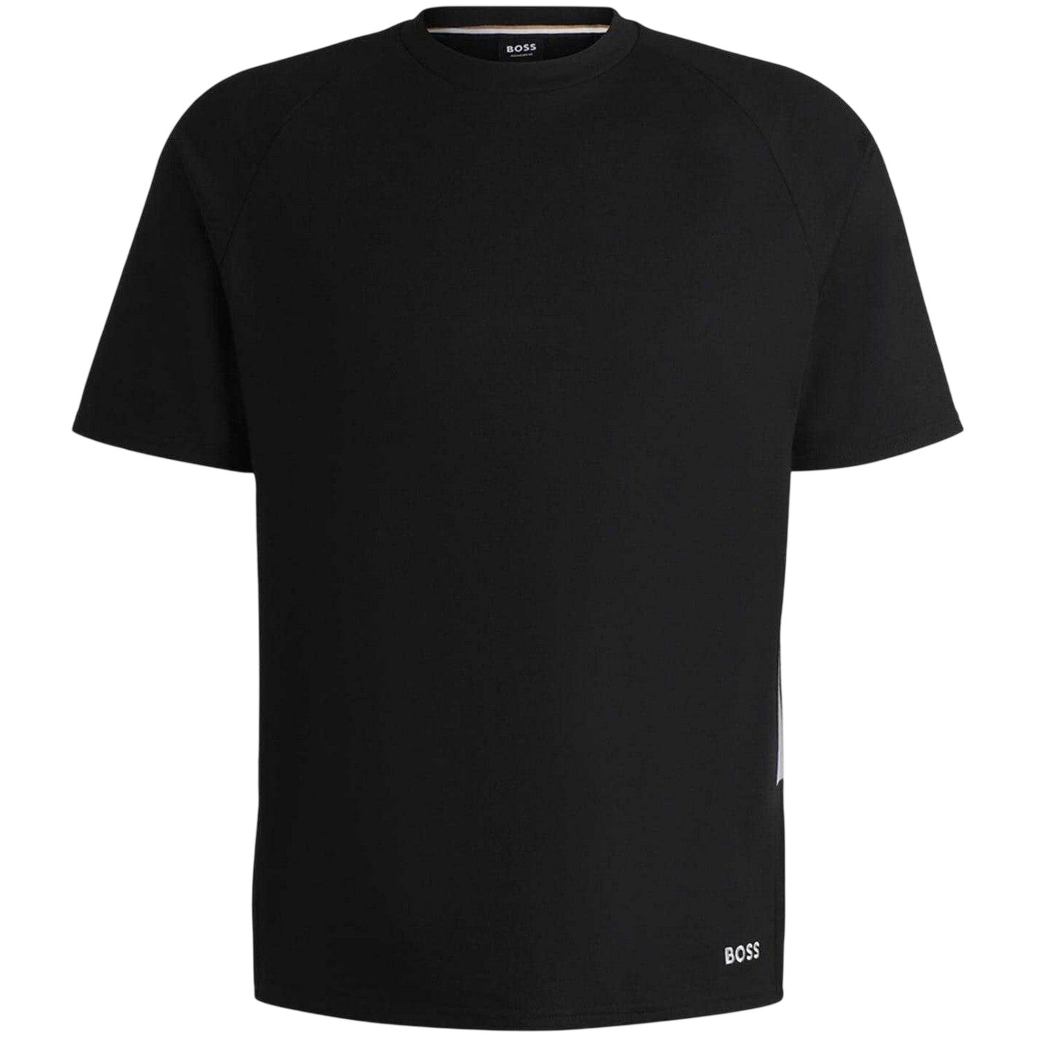Black - Front - Boss Mens Colour Block Regular T-Shirt