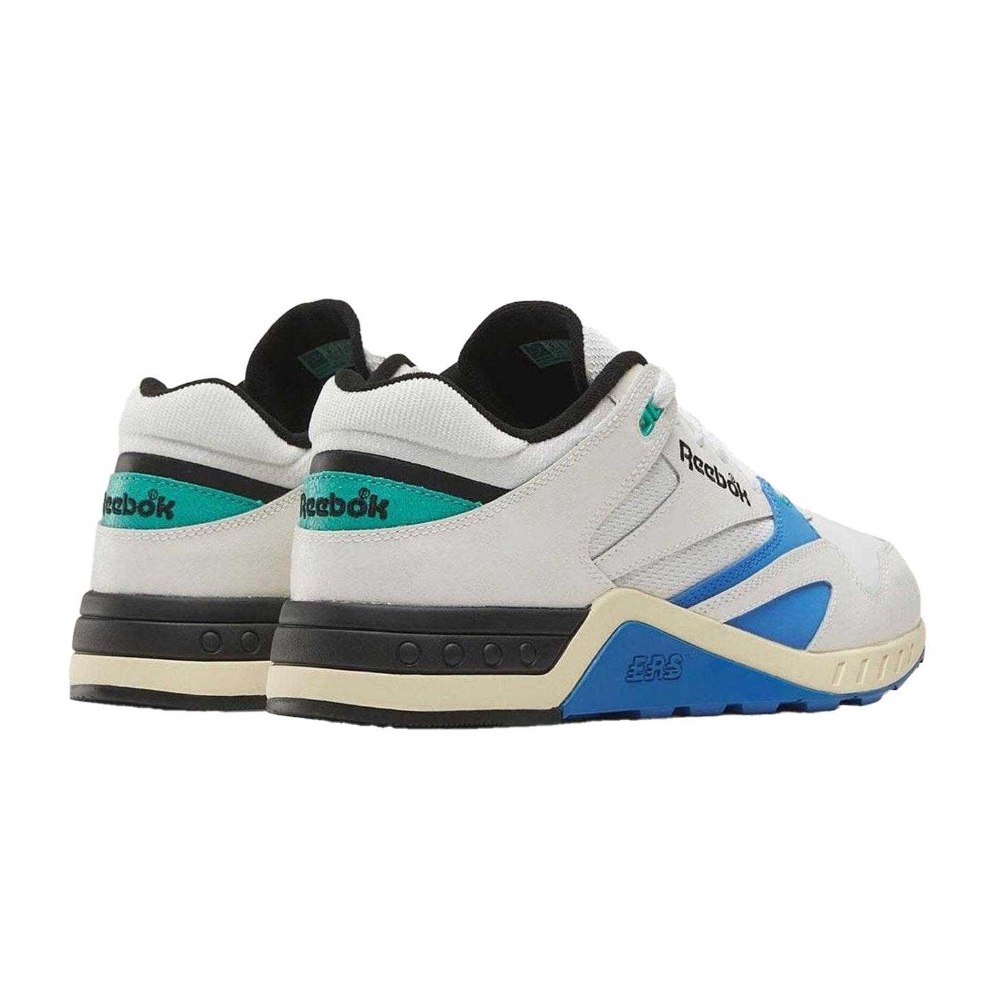 White-Blue - Back - Reebok Womens-Ladies ERS 4000 Leather Trainers