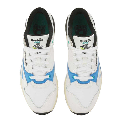 White-Blue - Side - Reebok Womens-Ladies ERS 4000 Leather Trainers