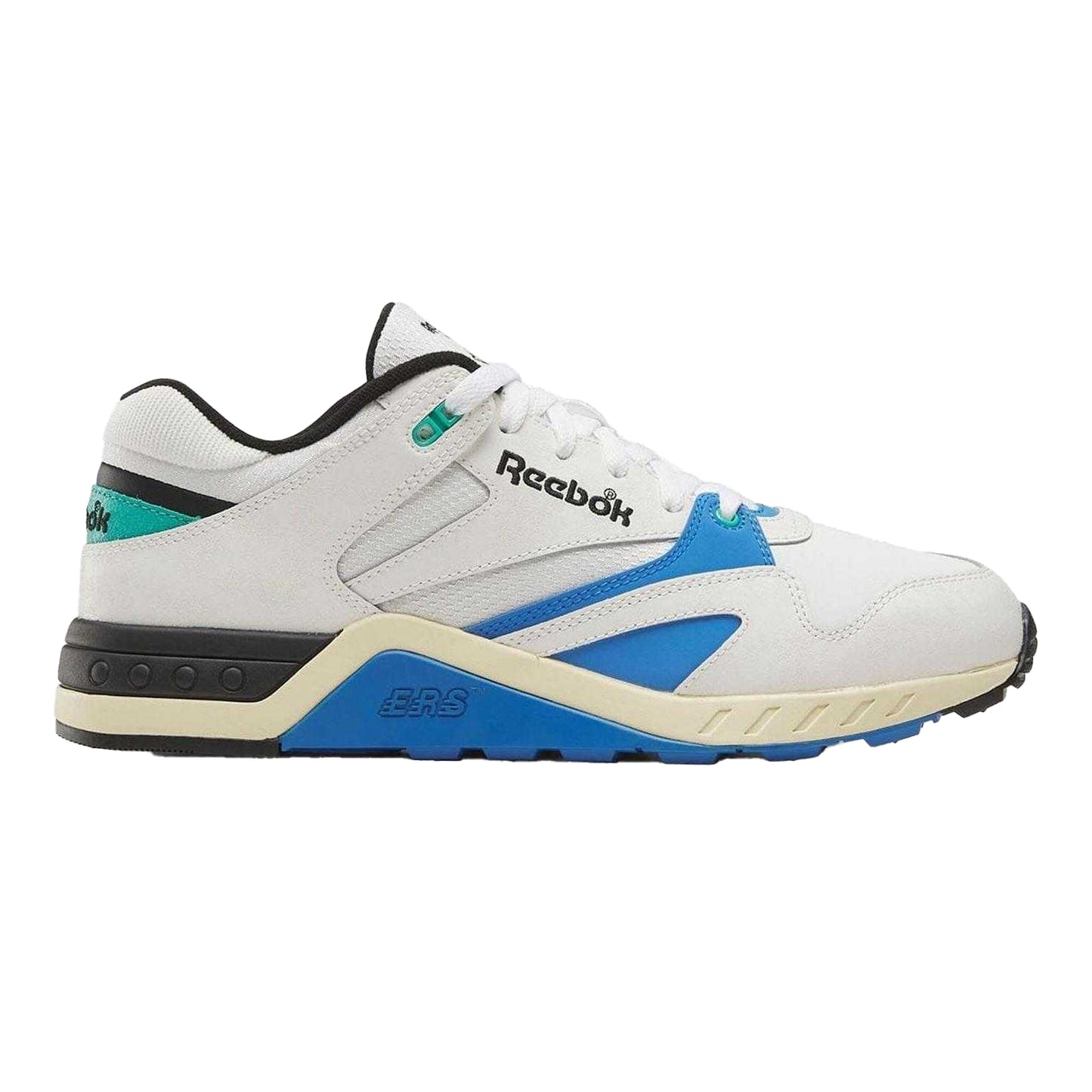 White-Blue - Front - Reebok Womens-Ladies ERS 4000 Leather Trainers