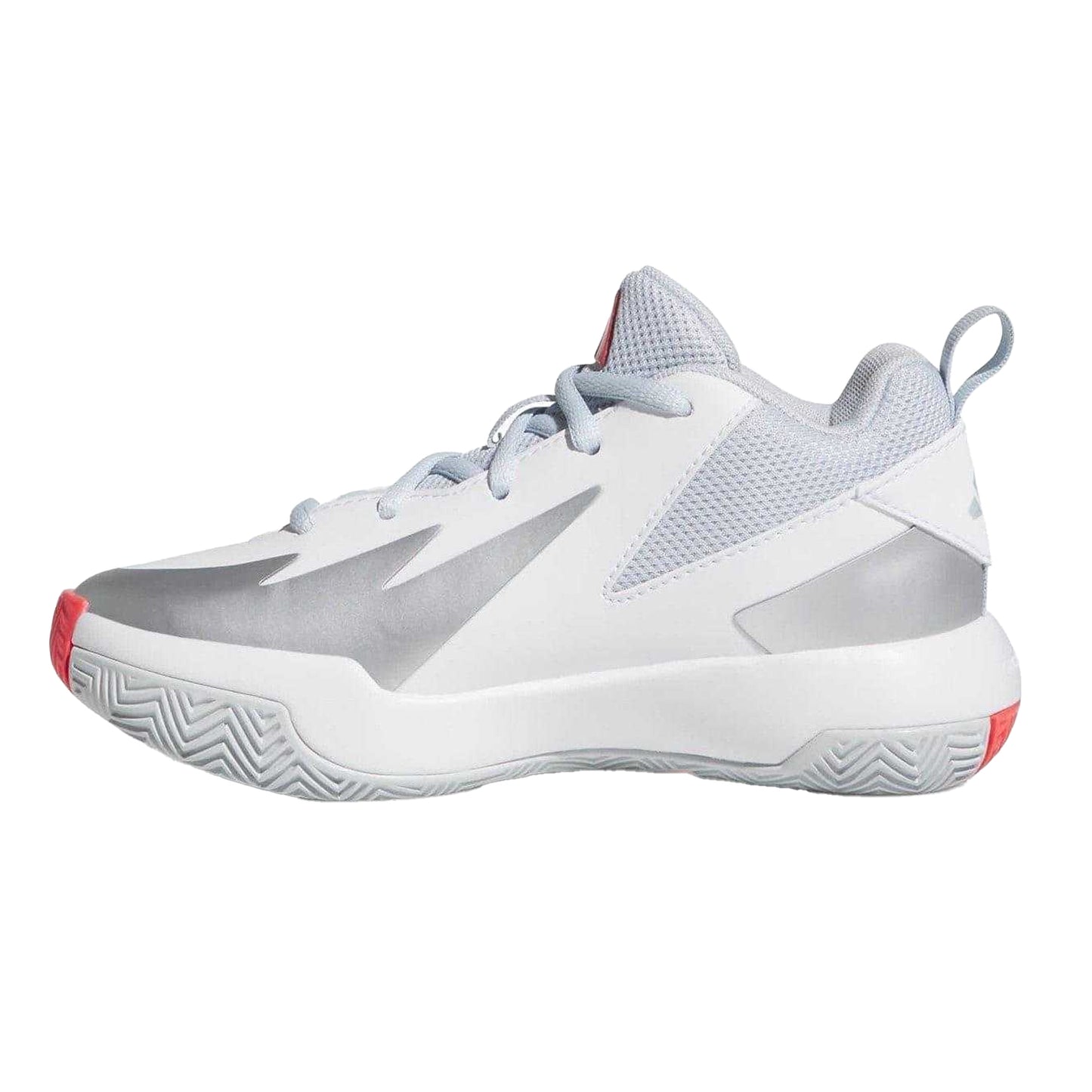 White - Side - Adidas Childrens-Kids Cross Em Up Trainers